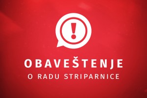 Radno vreme naših striparnica u narednom periodu